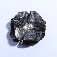 5CM Hot Sale Metallic Fabric Flower