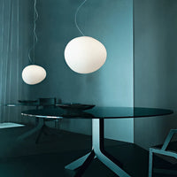 Foscarini Gregg Pendant Lamp White Bubble Glass lampshades lamp italian design Indoor home Kitchen restaurant stair light