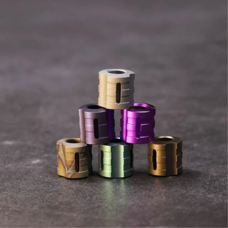 Titanium Alloy Knife Beads Paracord Beads Knife Lanyard Umbrella Rope Outdoor Cord Gadget EDC Multi Tools Knife Beads