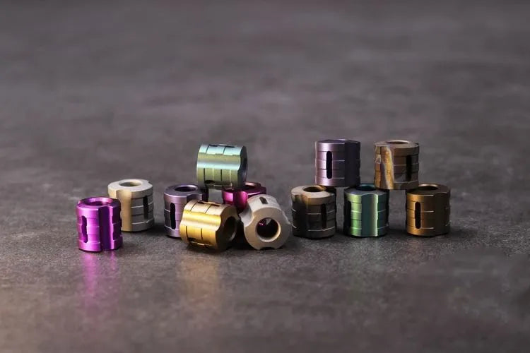 Titanium Alloy Knife Beads Paracord Beads Knife Lanyard Umbrella Rope Outdoor Cord Gadget EDC Multi Tools Knife Beads