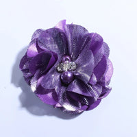 5CM Hot Sale Metallic Fabric Flower