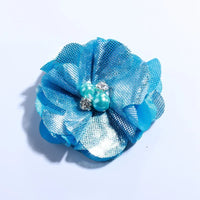 5CM Hot Sale Metallic Fabric Flower