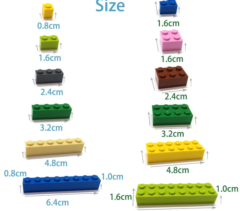 600pcs DIY Building Blocks Thin Figures Bricks Lamp 12Colors Educational Creative Size Compatible With 4037 Toys for Children
