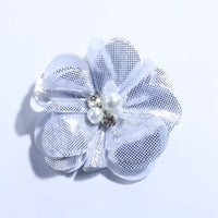 5CM Hot Sale Metallic Fabric Flower