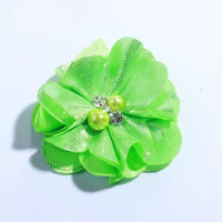 5CM Hot Sale Metallic Fabric Flower