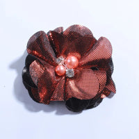 5CM Hot Sale Metallic Fabric Flower