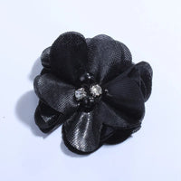 5CM Hot Sale Metallic Fabric Flower