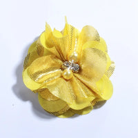 5CM Hot Sale Metallic Fabric Flower