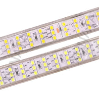 Row 220V Power SMD2835 Waterproof LED Ribbon Rope Lights Home Decoration Lighting Warm White