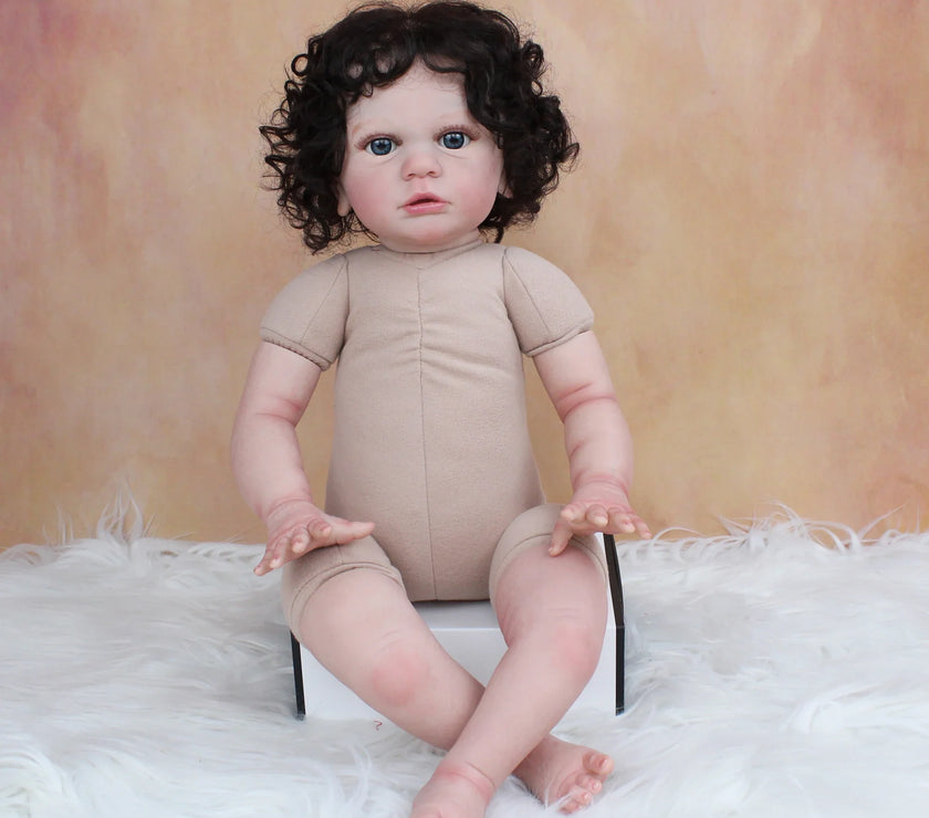 Size 3D Skin Silicone Reborn Girl Baby Doll