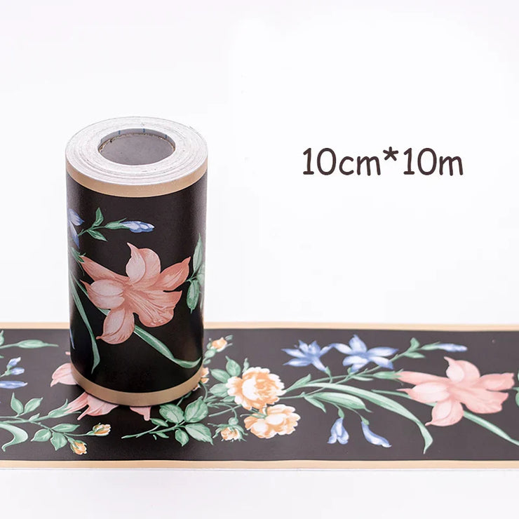 Adhesive Skirting Line Decor Baseboard Corridor Floor Borders Sticker
