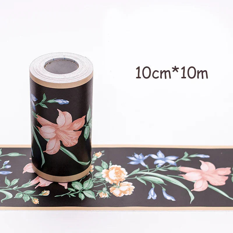 Adhesive Skirting Line Decor Baseboard Corridor Floor Borders Sticker
