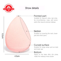 Makeup Sponge Concealer Smooth Cosmetic Powder Puff Cut Shape Foundation Water Drop Bevel Make Up Blender Tool