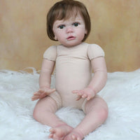 Size 3D Skin Silicone Reborn Girl Baby Doll