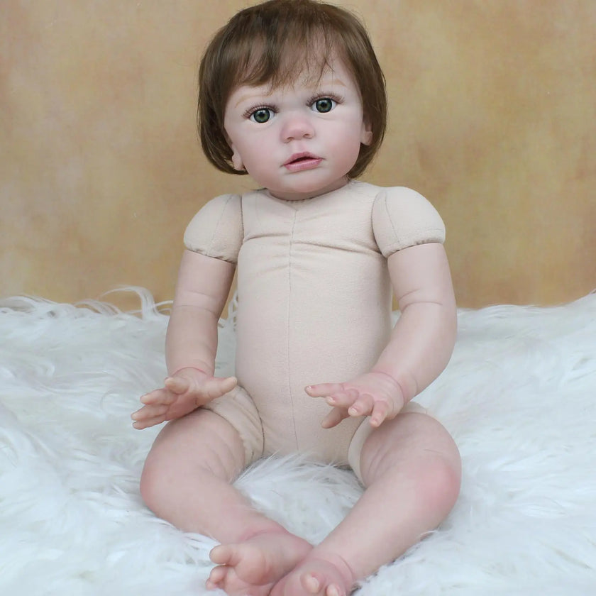 Size 3D Skin Silicone Reborn Girl Baby Doll