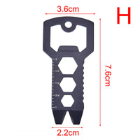 Multitools EDC Stainless Steel Keychain Outdoor Survival Gear Gadget Bottle Opener Multi Pocket Tool Pendant Keyring