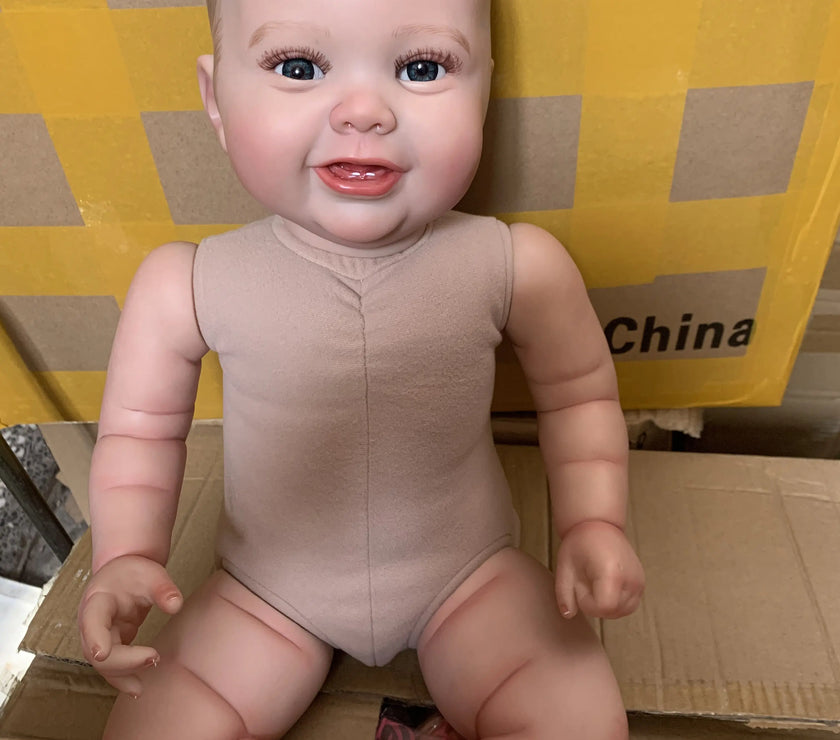 Size 3D Skin Silicone Reborn Girl Baby Doll