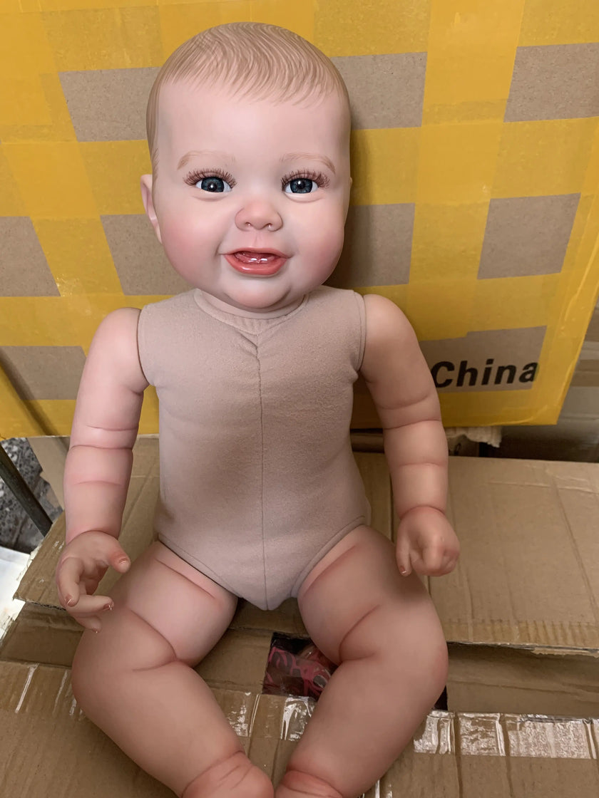 Size 3D Skin Silicone Reborn Girl Baby Doll