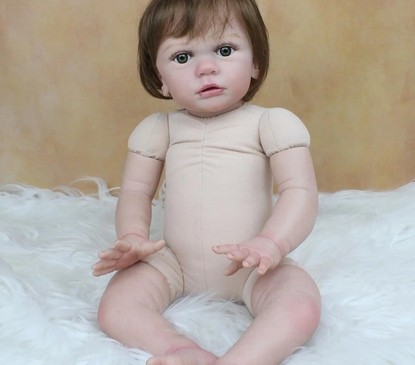 Size 3D Skin Silicone Reborn Girl Baby Doll