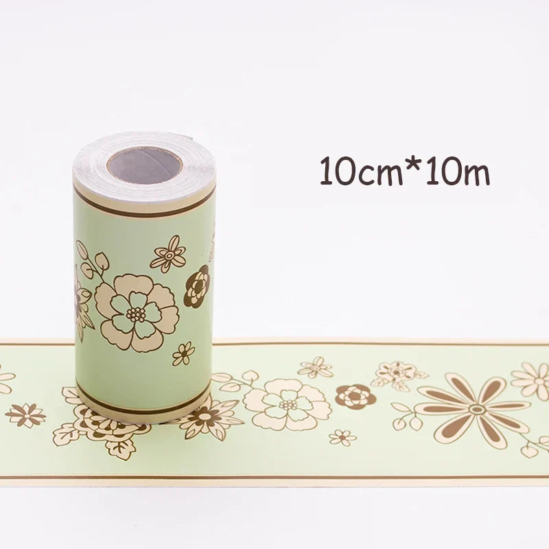 Adhesive Skirting Line Decor Baseboard Corridor Floor Borders Sticker