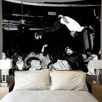Playboi Carti Die Lit Tapestry Green Day American Idiot Tapestries Drawing Model Of The Robot Arm Wall Hanging Home Decoration