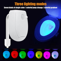 7 Color Smart PIR Motion Sensor Toilet Seat Night Light Waterproof Backlight For Bowl LED Luminaria Lamp WC Light Home Supply
