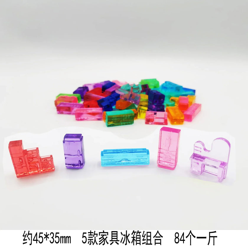 Montessori Light Table Education Toys Open Material Accessories transparent bear dimond Kindergarten Toddler Preschool tooll