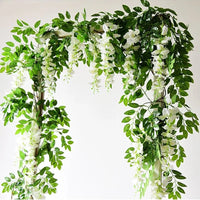 190cm Hiedra Artificial Plants Green Leaves Ivy Leaf Garland Fake Foliage Wedding Jungle Party Home Garden Wall Hanging Decor