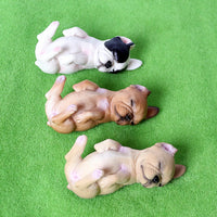 Realistic French Bulldog Figurines Solid Dog Model Figures Toys Christmas Birthday Gift Party Decoration for Kids Toddlers