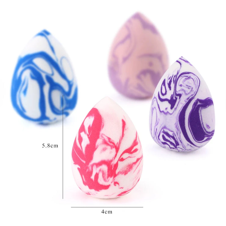 Makeup Sponge Marbling Water-drop Shape Foundation Concealer Sponge Mix Powder Cosmetic Puff Make Up Blender