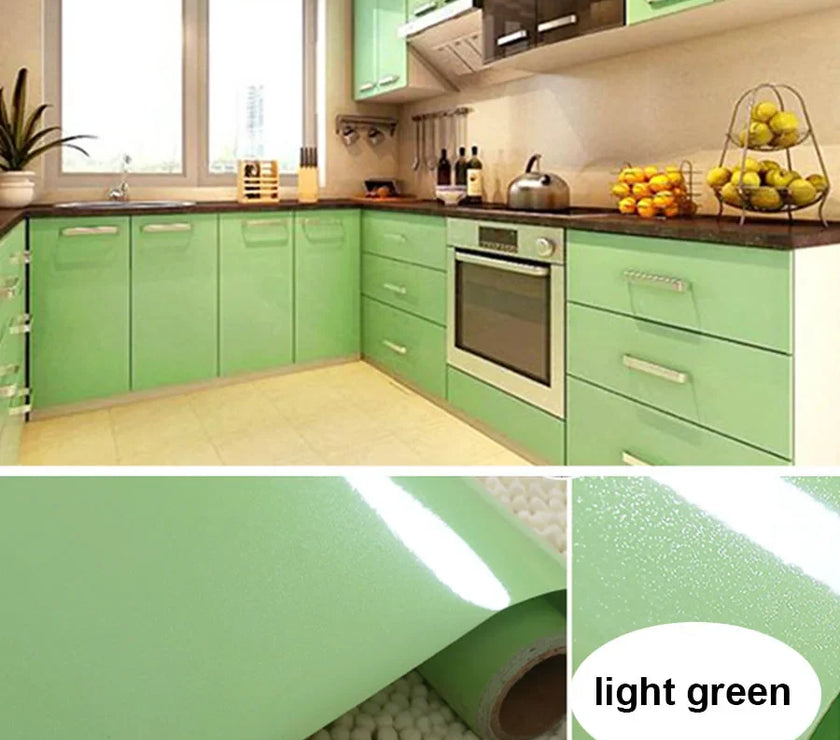 Adhesive Wallpaper Kitchen Cabinet Furniture Wall Sticker Home Decor