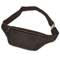 Waist Bag Mini Travel Fanny Chest Pack Cowhide Belt Bag Male Small Waist Bag