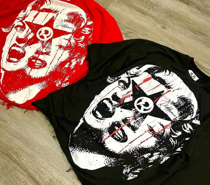 Hip Hop Y2k Tops 2024 Oversized Printed Graphic T Shirts Harajuku Gothic Men and Women Summer T-Shirt Casual Streetwear Clothes