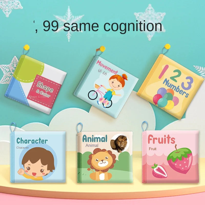 Montessori Baby Books Toy for Babies Boy 6 12 Months Toddler Learning Education Book Newborn baby cloth booksfeature1