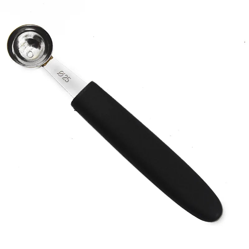 Multifunctional Single Head Stainless Steel Fruit Dig Ball Spoons Portable Ice Cream Melon Scoops Kitchen Tools