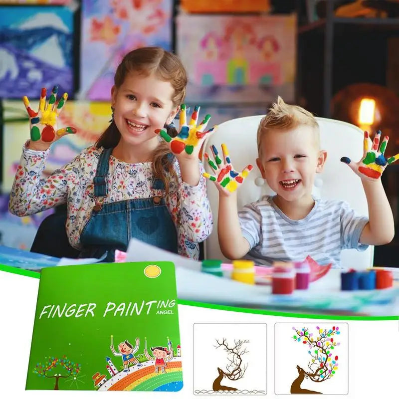 Toxic Finger Ink Pads Kindergarten DIY Art Painting Supplies