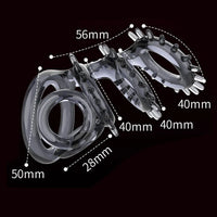Men Delay Ejaculation Semen Lock Ring Enlargement Extender Penis Sex Toys
