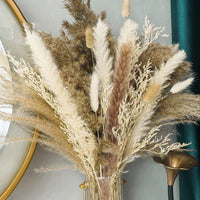 Pampas Grass Decor Boho Home Decor Bouquet Natural Fluffy Dried Flowers for Wedding Floral Arrangements Wall Farmhouse Table Dec