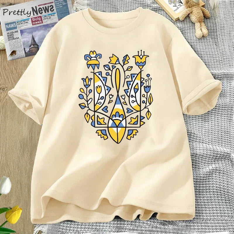 -shirt Women Men Cotton Ukraine