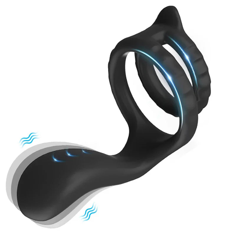 Sensualex Men Novelty Toys Delayed Ejaculation Vibrate Penis Rings Cock Ring Men Chastity Cage Sex Toy Couple Men'