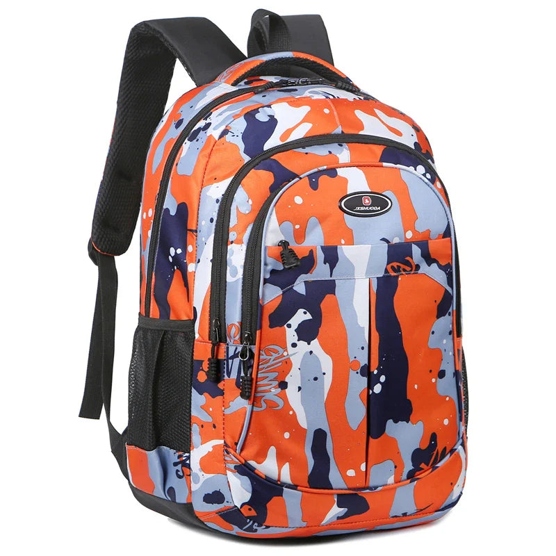 Backpack Men Bag Lightweight Nylon Fabric Travel Backpack School Bag Fashion Casual Men'