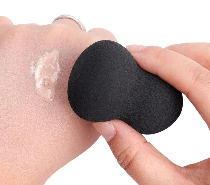 1Pcs Black Makeup Sponge Puff Beauty Egg Face Foundation Powder Cream Sponges Cosmetic Puff Powder Puff Makeup Beauty Tools