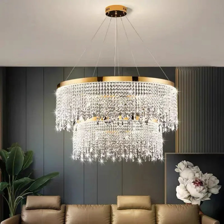 Living Dining Room Circle Hanging Lamp Home Decor LED Fixture