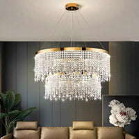 Living Dining Room Circle Hanging Lamp Home Decor LED Fixture