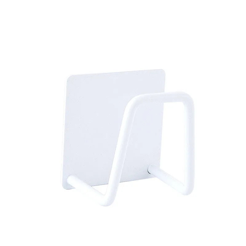 Adhesive Sink Drain Racks Stainless Steel Sink Wall Storage Racks Hooks