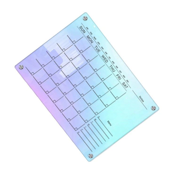 Acrylic Magnetic Weekly Calendar Planner Set Acrylic Magnetic Planner Clear Dry Erase Board For Fridge