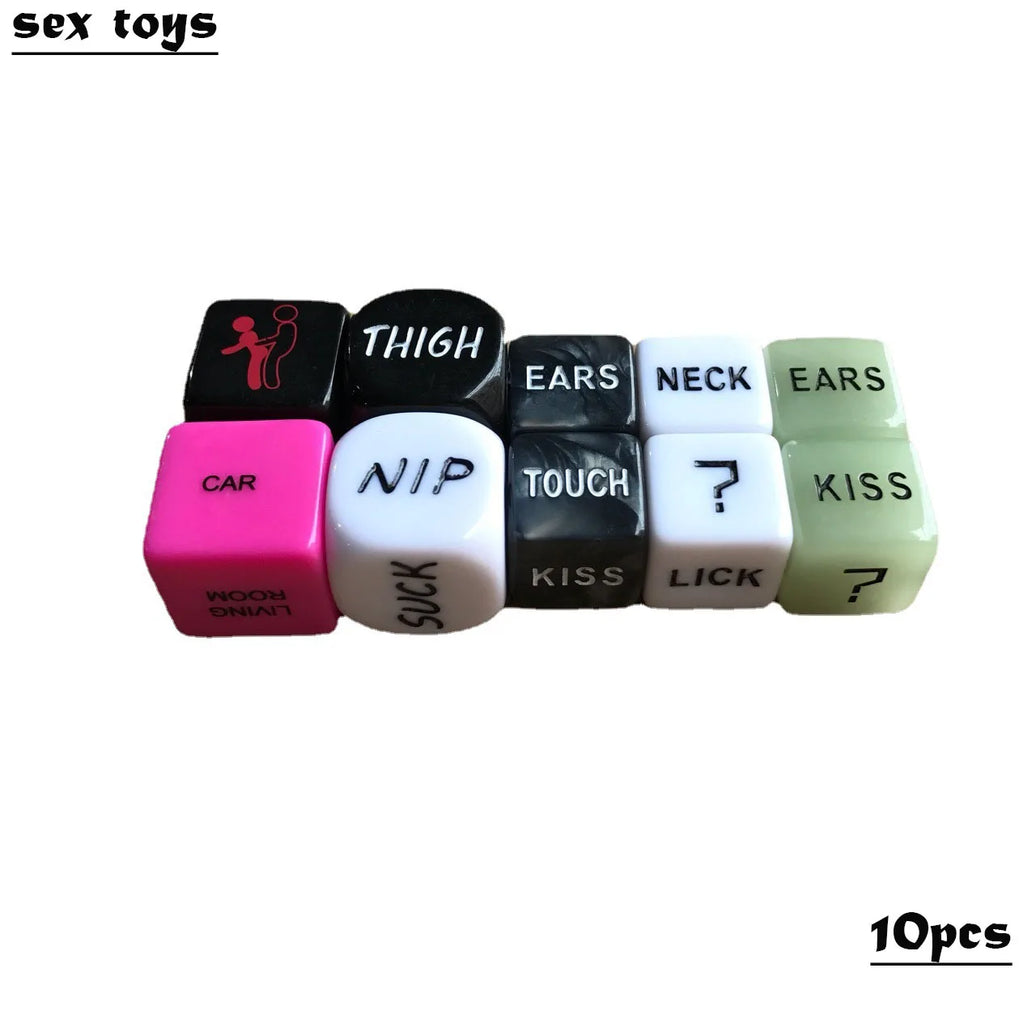 SEX Kite 10pcs High Quality Dice Fun Adult Erotic Love Sexy Posture Couple Lovers Humour Game Toy Novelty Party Gift 24BD