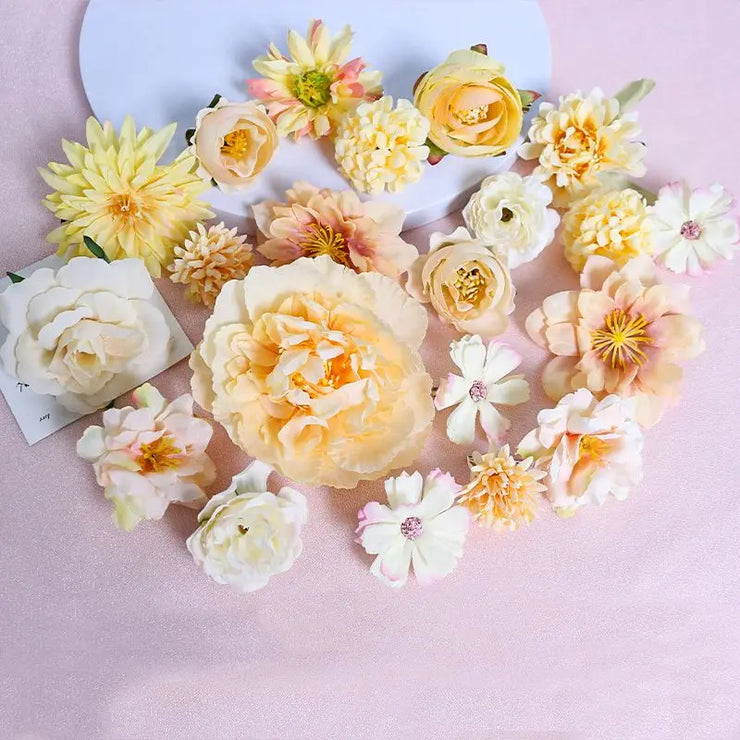 Wedding Decoration Fake Flowers Home Decor DIY Bouquet Craft Garlands Scrapbook Gift Accessories