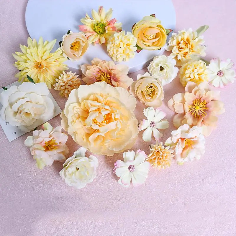 Wedding Decoration Fake Flowers Home Decor DIY Bouquet Craft Garlands Scrapbook Gift Accessories