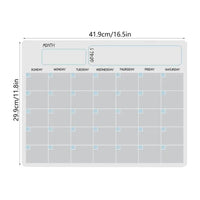 Fridge Calendar A3 Rewritable Monthly Weekly Planner Magnetic Dry Erase Calendar Refrigerator Sticker Message Board